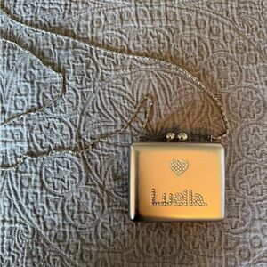 Louella for Target Silver Metal Crossbody Bag with Crystals